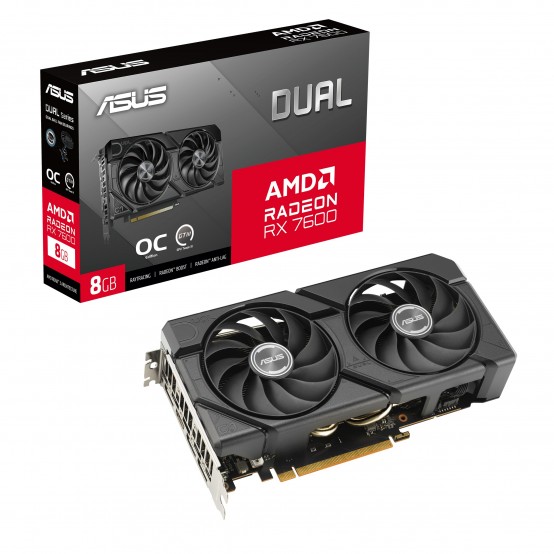 Placa video ASUS DUAL-RX7600-O8G-EVO 90YV0LD0-M0NA00