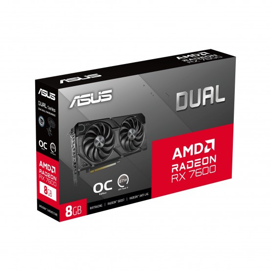 Placa video ASUS DUAL-RX7600-O8G-EVO 90YV0LD0-M0NA00