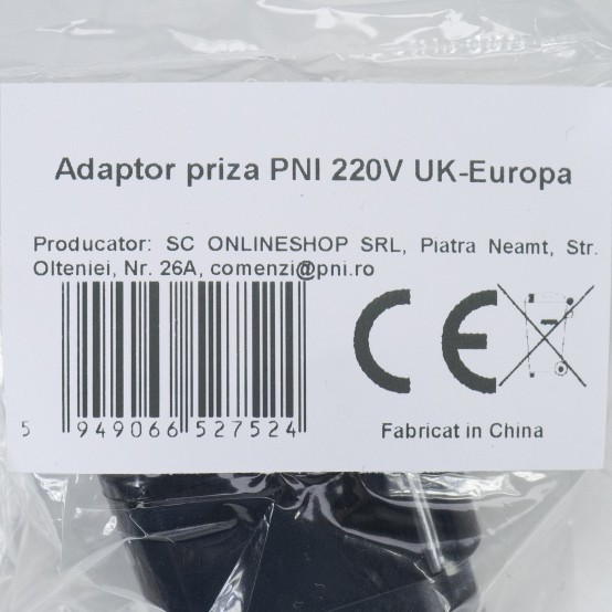 Adaptor PNI Priza UK-Europa, 220V PNI-ADUK-EU