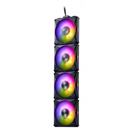 Ventilator XPG Huricane MAG 4P ARGB 120 PWM Black VEXPHURMAG120BK4P