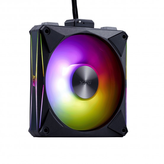 Ventilator XPG Huricane MAG 4P ARGB 120 PWM Black VEXPHURMAG120BK4P