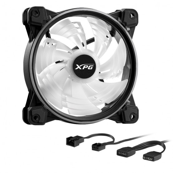 Ventilator XPG Hurricane ARGB 120 PWM Black VEXPHURR120PWMBK