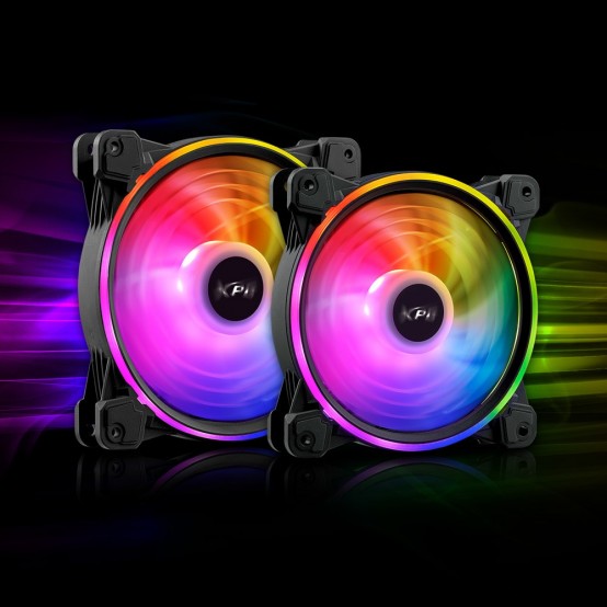 Ventilator XPG Hurricane ARGB 120 PWM Black VEXPHURR120PWMBK