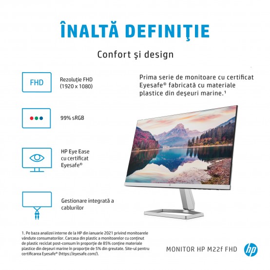 Monitor HP M22f 2D9J9AAABB