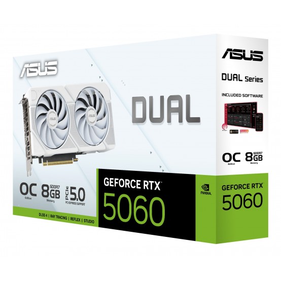 Placa video ASUS DUAL-RTX5060-O8G-WHITE 90YV0N15-M0NA00