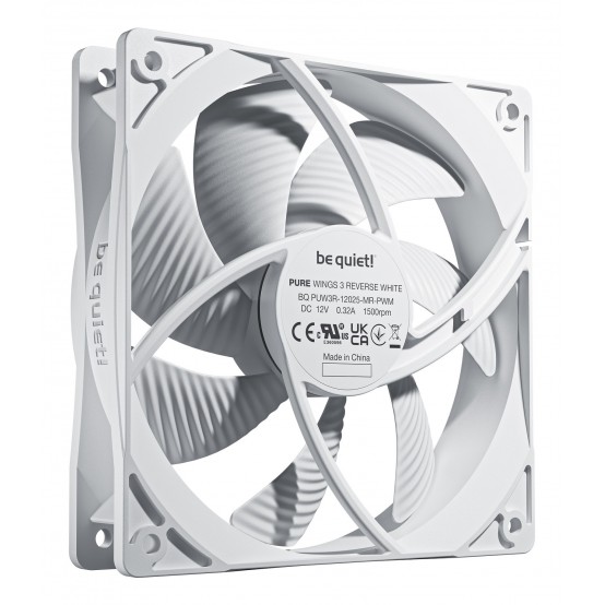 Ventilator be quiet! PURE Wings 3 120mm PWM Reverse White 3-Pack BL136