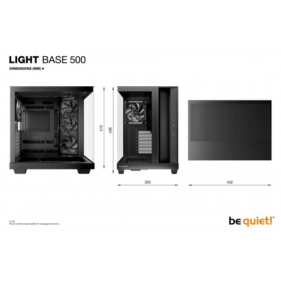 Carcasa be quiet! Light Base 500 Black BGW83