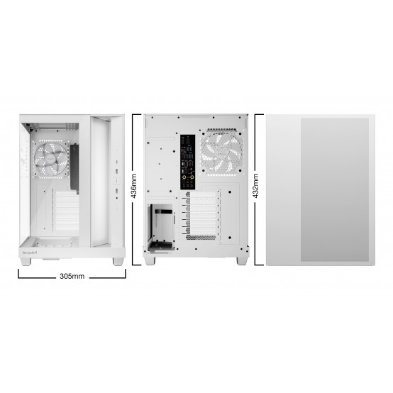 Carcasa be quiet! Light Base 500 LX White BGW86