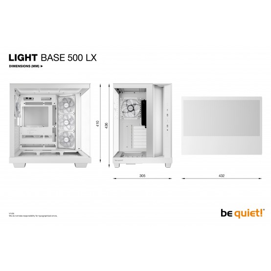 Carcasa be quiet! Light Base 500 LX White BGW86