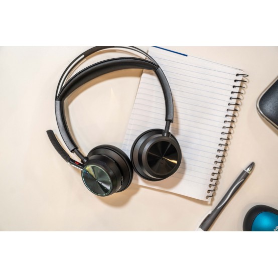 Casca HP Poly Voyager Focus 2 USB-C-Headset incl. Ladestation + Adapter USB-C/ -A 9T9J5AA