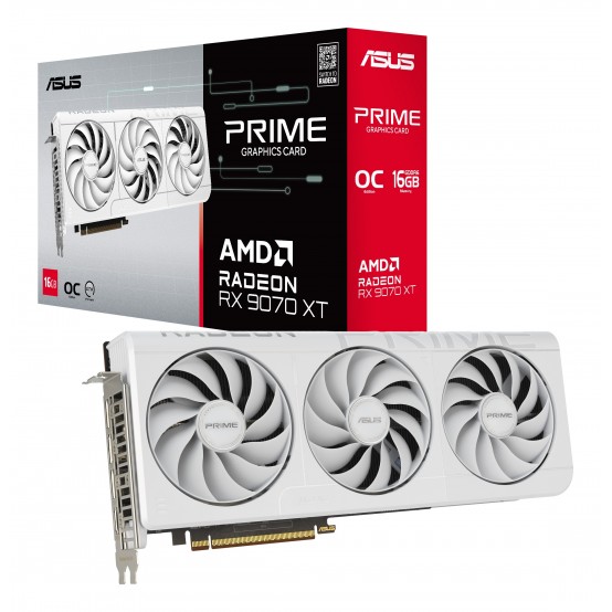 Placa video ASUS PRIME-RX9070XT-O16G-WHITE 90YV0L75-M0NA00