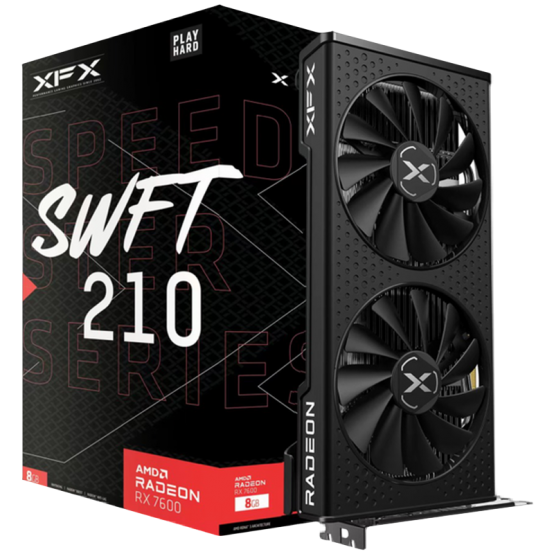 Placa video XFX SPEEDSTER SWFT 210 AMD Radeon RX 7600 Core Edition RX-76PSWFTFY