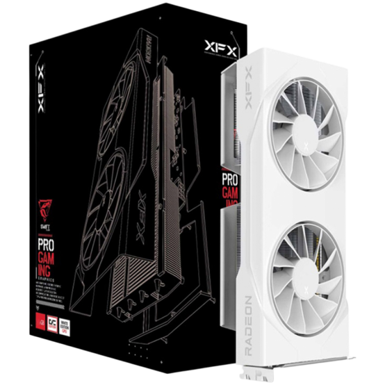 Placa video XFX Swift AMD Radeon RX 9060 XT OC White RX-96TSW8GWQ