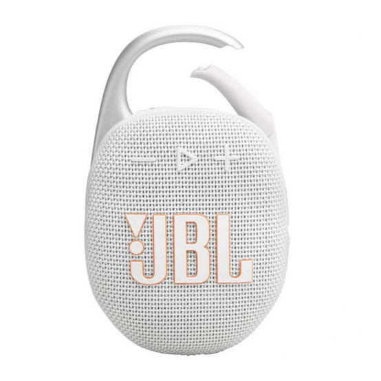 Boxe JBL Clip5 Portable Bluetooth Speaker White JBLCLIP5WH