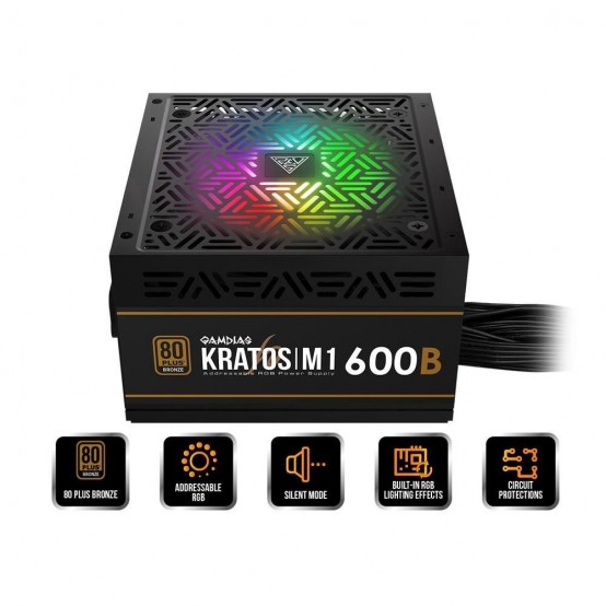 Sursa Gamdias Kratos M1 600W KRATOS-M1-600B