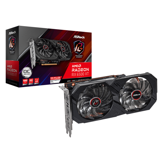 Placa video ASRock AMD Radeon RX 6500 XT Phantom Gaming D 4GB OC RX6500XT PGD 4GO