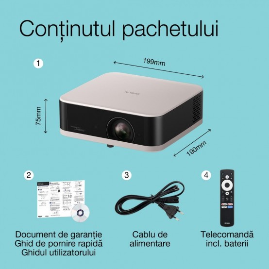 Videoproiector Epson Lifestudio Pop EF-61R V11HB72240