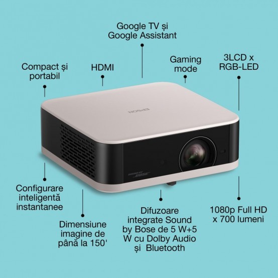 Videoproiector Epson Lifestudio Pop EF-61R V11HB72240