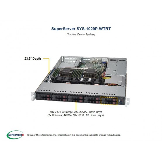 Calculator brand Supermicro SuperServer SYS-1029P-WTRT