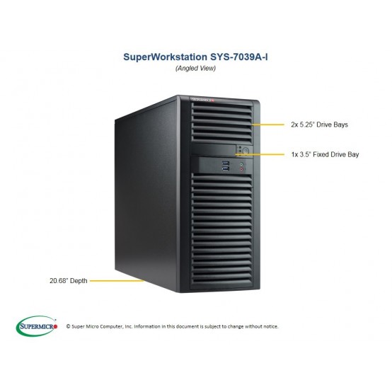 Calculator brand Supermicro SuperWorkstation SYS-7039A-i