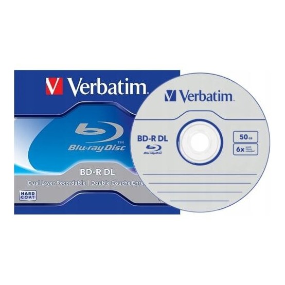 Disc Blu-ray Verbatim BD-R DL 50 GB 6x 43747