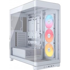 Carcasa Corsair FRAME 4500X RS-R ARGB Panoramic Glass Mid-Tower PC Case - White CC-9011315-WW