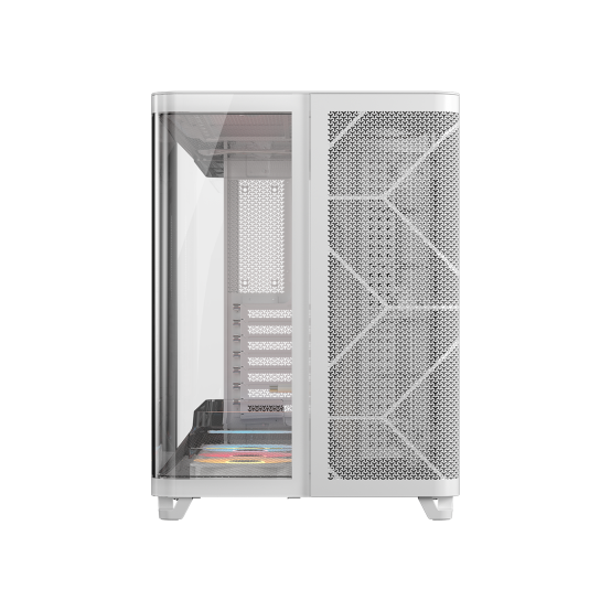 Carcasa Corsair AIR 5400 RS-R ARGB Triple Chamber Mid-Tower PC Case - White CC-9011319-WW