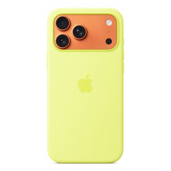 Husa Apple iPhone 17 Pro Max Silicone Case with MagSafe - Neon Yellow MGFM4ZM/A