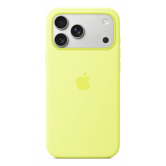 Husa Apple iPhone 17 Pro Max Silicone Case with MagSafe - Neon Yellow MGFM4ZM/A
