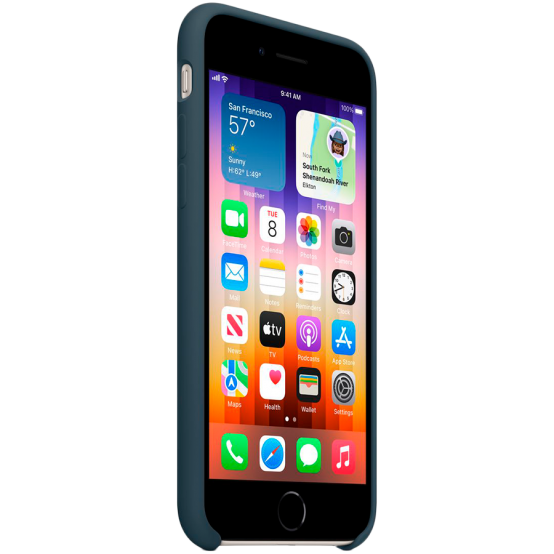 Husa Apple iPhone SE3 Silicone Case - Abyss Blue MN6F3ZM/A