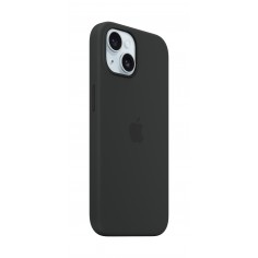 Husa Apple iPhone 15 Silicone Case with MagSafe - Black MXPD3ZM/A
