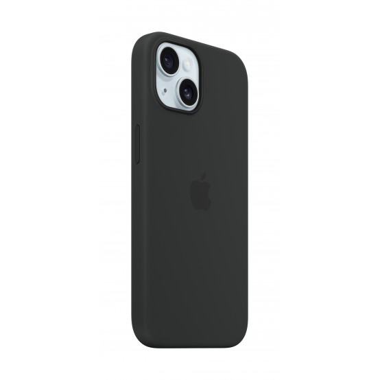 Husa Apple iPhone 15 Silicone Case with MagSafe - Black MXPD3ZM/A