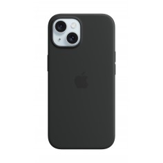 Husa Apple iPhone 15 Silicone Case with MagSafe - Black MXPD3ZM/A 2
