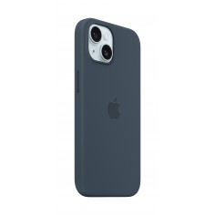 Husa Apple iPhone 15 Silicone Case with MagSafe - Storm Blue MXPF3ZM/A