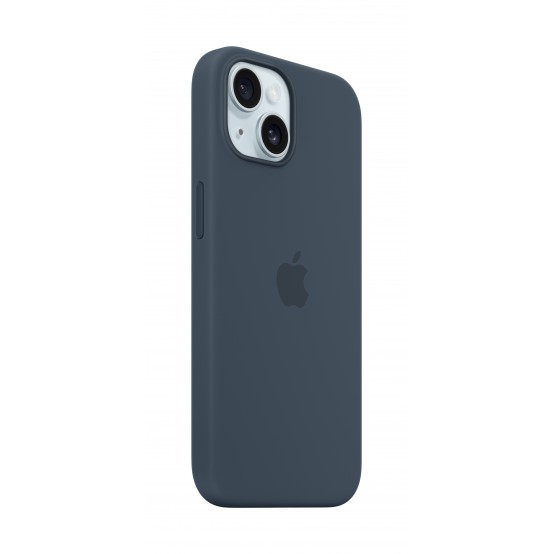 Husa Apple iPhone 15 Silicone Case with MagSafe - Storm Blue MXPF3ZM/A