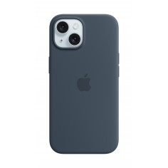 Husa Apple iPhone 15 Silicone Case with MagSafe - Storm Blue MXPF3ZM/A 2
