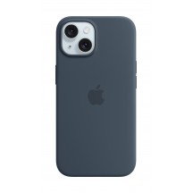 Husa Apple iPhone 15 Silicone Case with MagSafe - Storm Blue MXPF3ZM/A