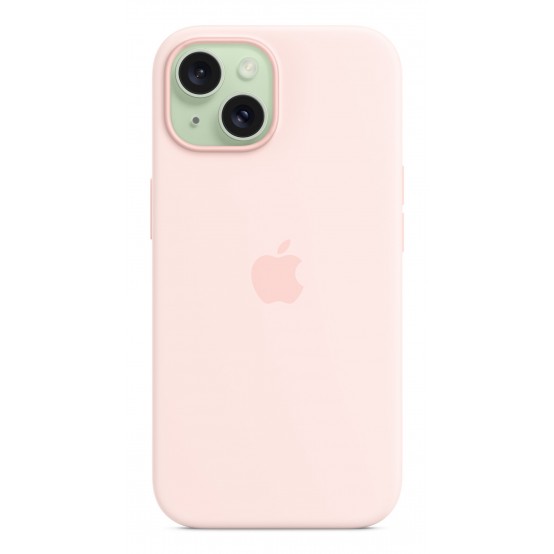 Husa Apple iPhone 15 Silicone Case with MagSafe - Light Pink MXPH3ZM/A