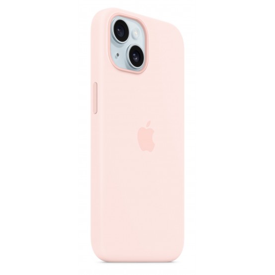 Husa Apple iPhone 15 Silicone Case with MagSafe - Light Pink MXPH3ZM/A