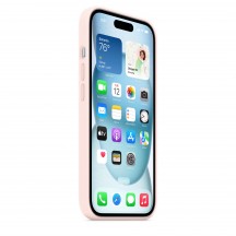 Husa Apple iPhone 15 Silicone Case with MagSafe - Light Pink MXPH3ZM/A