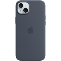 Husa Apple iPhone 15 Plus Silicone Case with MagSafe - Storm Blue MXQT3ZM/A