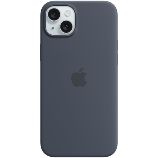 Husa Apple iPhone 15 Plus Silicone Case with MagSafe - Storm Blue MXQT3ZM/A