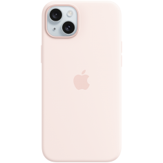 Husa Apple iPhone 15 Plus Silicone Case with MagSafe - Light Pink MXQV3ZM/A