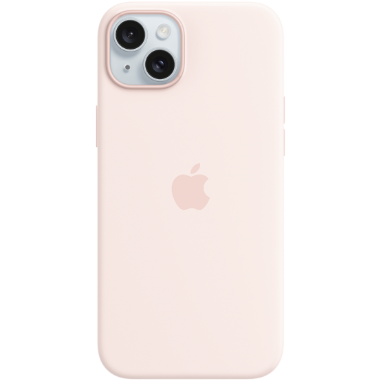 Husa Apple iPhone 15 Plus Silicone Case with MagSafe - Light Pink MXQV3ZM/A