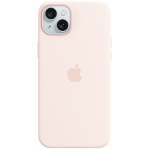 Husa Apple iPhone 15 Plus Silicone Case with MagSafe - Light Pink MXQV3ZM/A