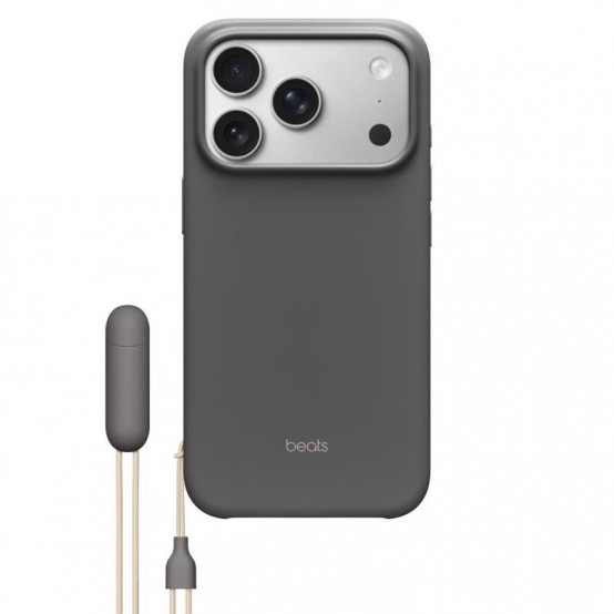 Husa Apple Beats iPhone 17 Pro Kickstand Case with MagSafe and Camera Control - Granite Gray MGY74LL/A
