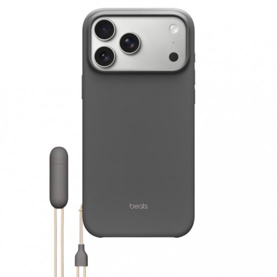 Husa Apple Beats iPhone 17 Pro Max Kickstand Case with MagSafe and Camera Control - Granite Gray MGY94LL/A
