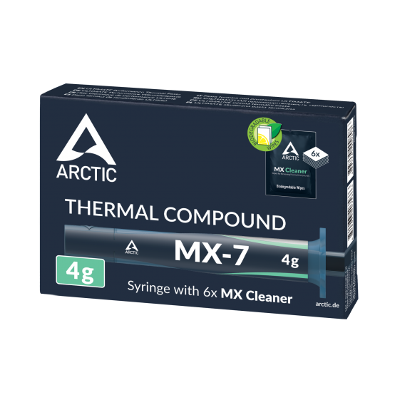 Pasta termoconductoare Arctic MX-7 (4g) + 6 buc servetele MX Cleaner ACTCP00092A