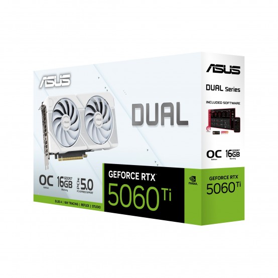 Placa video ASUS DUAL-RTX5060TI-O16G-WHITE 90YV0MH6-M0NA00