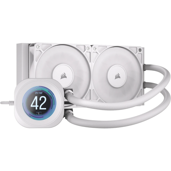 Cooler Corsair NAUTILUS 240 RS LCD Liquid CPU Cooler - White CW-9061032-WW